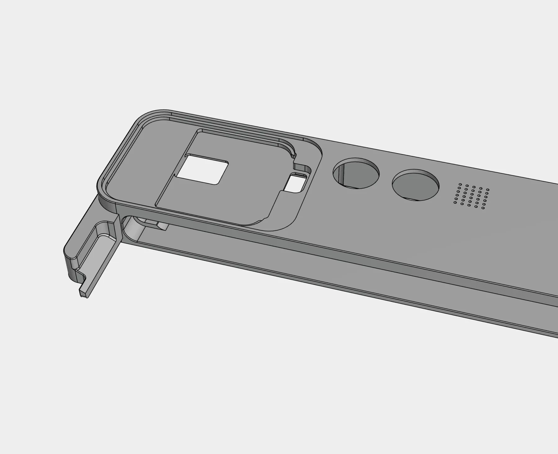 Unibody aluminum chassis, top side packaging